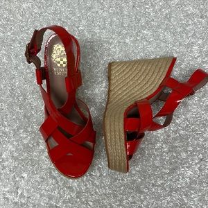 Vince camuto coral Hattie strappy espadrille wedges